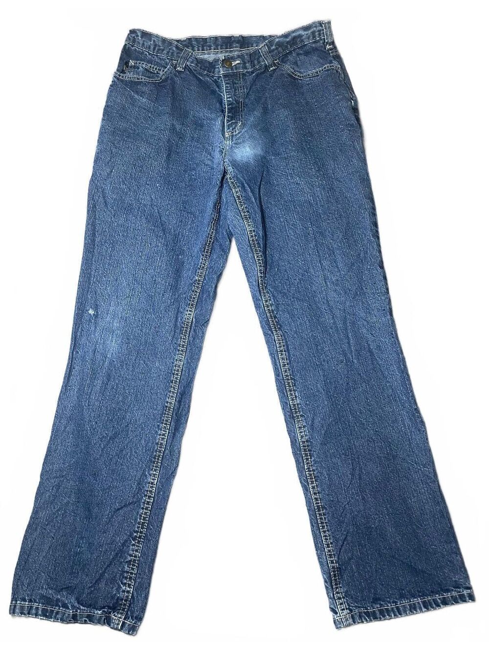 Carhartt Fire Resistant FR Dark Wash Jean 36x34 Pre-Owned Good-135